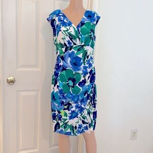 Lauren Ralph Lauren Sheath Tummy Hide Dress Size 10 Petite